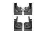 110100120100 - : Black MudFlap No-Drill DigitalFit® MudFlap Kit for WeatherTech Image