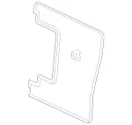 24692411009E83 - Body: Seat Back Panel for Mercedes-Benz Image