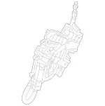 997307900 - Rear Doors: Door Lock for Mercedes-Benz Image