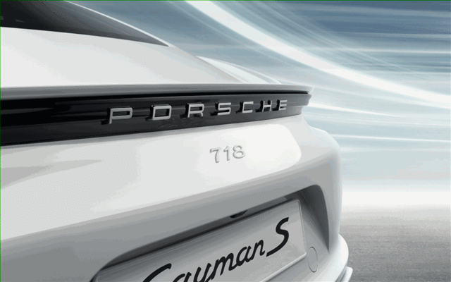 98204480080G2X - Exterior: Painted 718 Logo - Exterior Color for Porsche: 718 Boxster, 718 Cayman Image