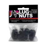 41187BCB - : Acorn Bulge 3/4" Hex 1/2"-20 Black Pack of 4 Lug Nuts for Gorilla Automotive Image