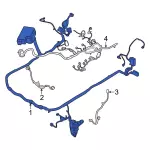 LR3Z14290T - : Wire Harness for Ford: Mustang Image