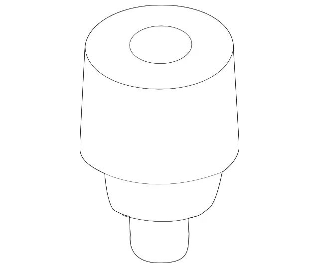 1709870140 - Body: Trunk Lid Trim Insulator for Mercedes-Benz Image