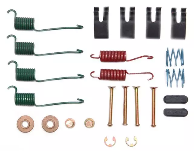 19138399 - : Rear Drum Brake Hardware Kit with Springs, Pins, Retainers, Washers, and Caps for GM Image