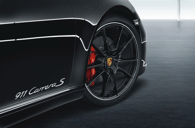 99104480110041 - Exterior: Model Designation On Doors - Black for Porsche: 911 Image