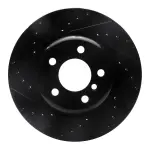 63331103L - : DFC Brake Rotor - Drilled and Slotted - Black for DYNAMIC FRICTION Image