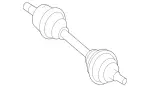 1643300801 - Front Axle: Drive Shaft for Mercedes-Benz Image