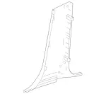 21869011257E94 - Body: Lower Center Pillar Trim for Mercedes-Benz Image