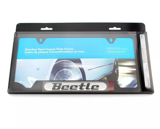 License Plate Frame - Beetle - Black - Volkswagen (5C0-071-801-K)