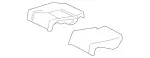 2079200450 - Rear Seat Bench: Padding for Mercedes-Benz Image