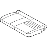 CJ5Z7863805BD - Body: Cushion Cover for Ford: C-Max, Escape Image