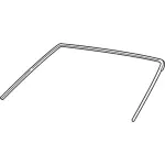 F4ZZ6303144BAM - Body: Reveal Molding for Ford: Mustang Image