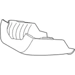 FT4Z3530EB - Steering: Lower Shroud for Ford: Edge Image
