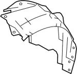 638404GA0A - Body: Rear Fender Liner for INFINITI: Q50 Image