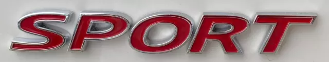 75723T6ZA01 - : Red Rear Chrome Sport Emblem for Honda: Ridgeline Image