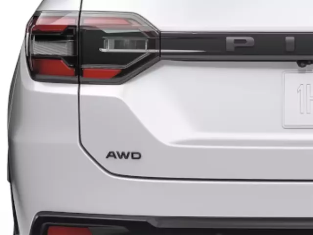 8F20T90100A - Exterior: Gloss Black Awd Emblem for Honda: Pilot Image