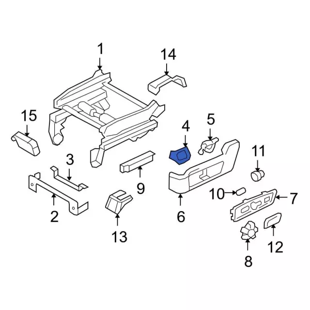 7L1Z78619A82A - Body: Retainer Plate for Ford: Expedition Image