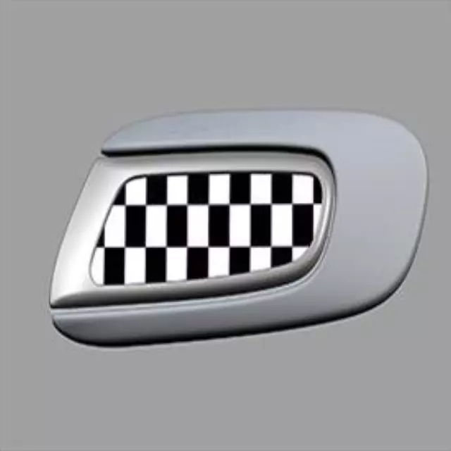 51132365736 - Exterior: Small Side Scuttles - Black/White Checkered for Mini Image