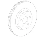 463421041264 - Brakes: Disc Brake Rotor for Mercedes-Benz Image