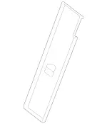 20592403008U16 - Body: Seat Back Panel for Mercedes-Benz Image