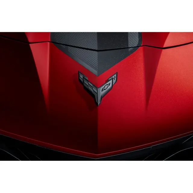 86563255 - Exterior: Dark Stealth Crossed Flags Emblems for Chevrolet: Corvette Image