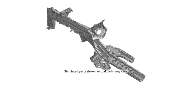 42526168 - Body: Passenger Side Front Compartment Front Lower Side Rail for Buick: Encore | Chevrolet: Trax Image