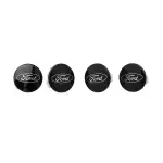 M1096KBCC - : Ford Car Black And Chrome Wheel Center Cap Kit for Ford Performance Parts Image