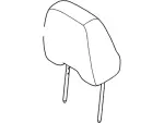 DA1Z74610A62BA - Body: Headrest Cover for Lincoln: MKX Image