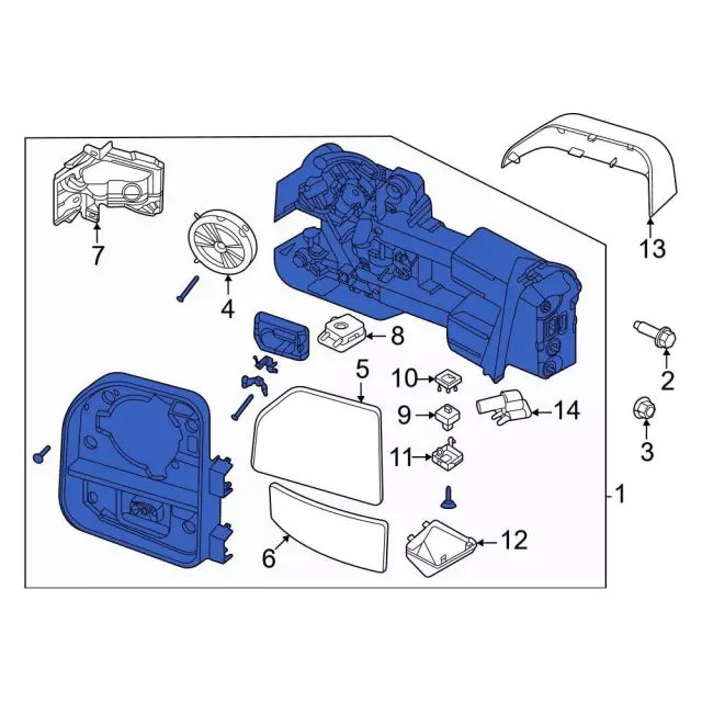 FORDフォード　F250 2006年モデル純正ドアミラー左右 Outside Mirrors for 2006 Ford F-250 Super Duty | OEM Parts