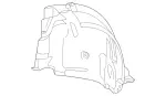 2186900264 - Attachment Parts: Wheel House Covering for Mercedes-Benz: CLS63 AMG, CLS63 AMG S Image