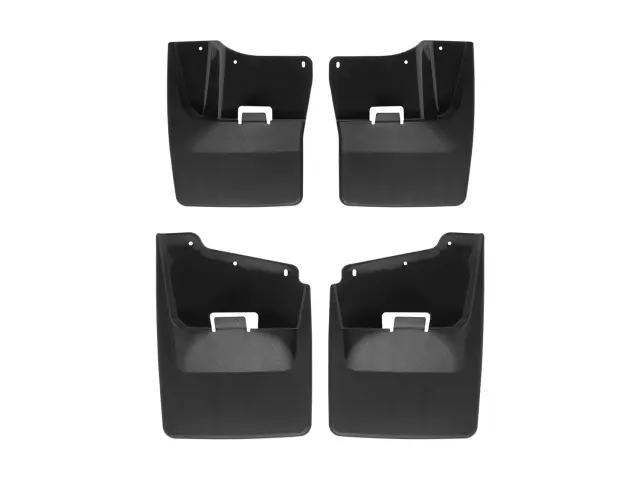 110120120120 - : Black MudFlap No-Drill DigitalFit® MudFlap Kit for WeatherTech Image