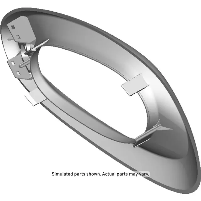 15214503 - : Ebony Driver Side Front Interior Door Handle Bezel for GM Image