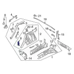LJ9Z16138B - Body: Front Brace for Ford Image