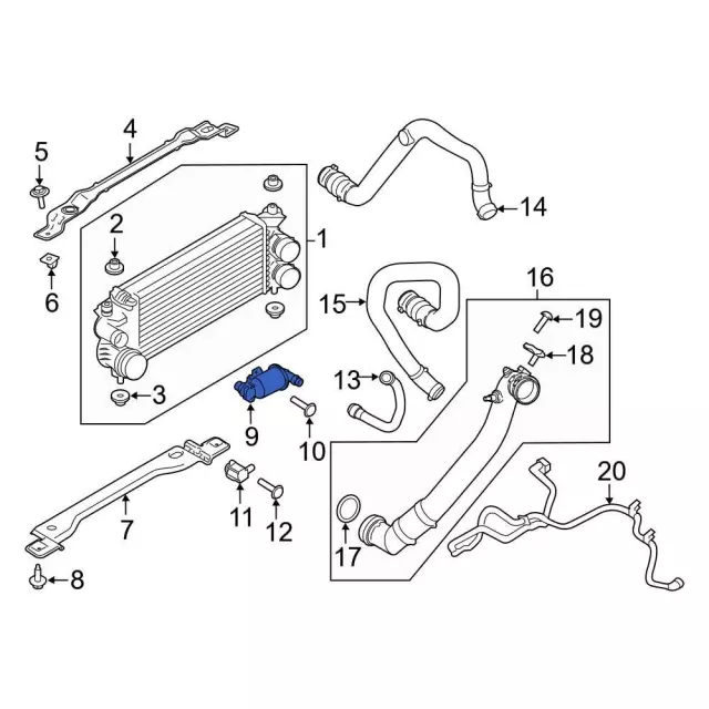 Adapter Turbo To Exhaust Bra - Ford (FL3Z-9V456-C)