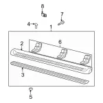 7L1Z16450BD - Body: Running Board for Ford: Expedition Image
