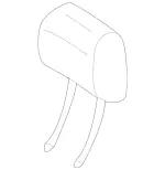 20397088508G70 - Body: Headrest for Mercedes-Benz Image