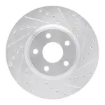 63154069R - : DFC Brake Rotor - Drilled and Slotted - Silver for DYNAMIC FRICTION Image