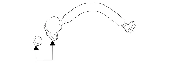 9078300500 - : Suction Hose for Mercedes-Benz: Sprinter 2500, Sprinter 3500, Sprinter 3500XD, Sprinter 4500 Image