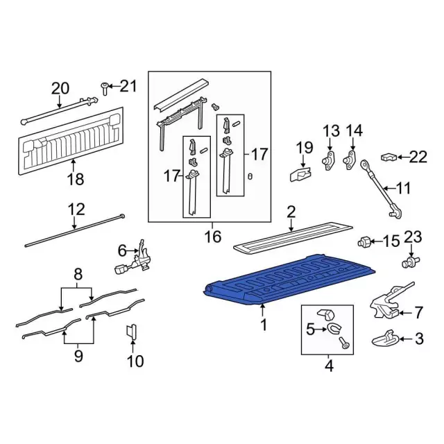 Tailgate Assembly - Ford (DC3Z-9940700-D)
