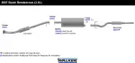 21411 - : Quiet-Flow SS Direct Fit Exhaust Muffler 2.25" Outlet (ID) for Walker Exhaust Image