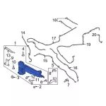 LB5Z17618G - Body: Reservoir Assembly for Ford: Explorer, Police Interceptor Utility Image