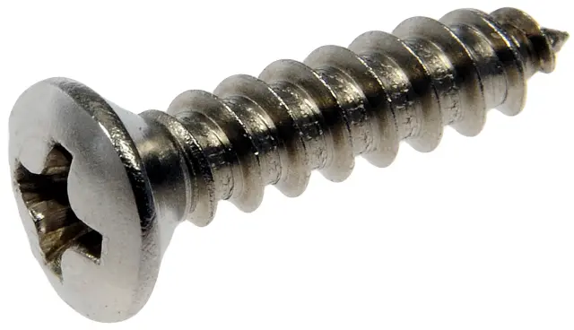 784115D - : Self Tapping Screws - Stainless Steel - Oval Head - No.8 X 1/2 In., 3/4 In. for Dorman Image