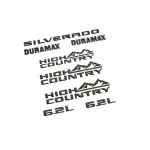 86539788 - Exterior: Exterior Emblems, High Country, Black for Chevrolet: Silverado 1500, Silverado 1500 LTD Image