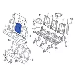LK4Z6366601HD - Body: Seat Back Cover for Ford Image
