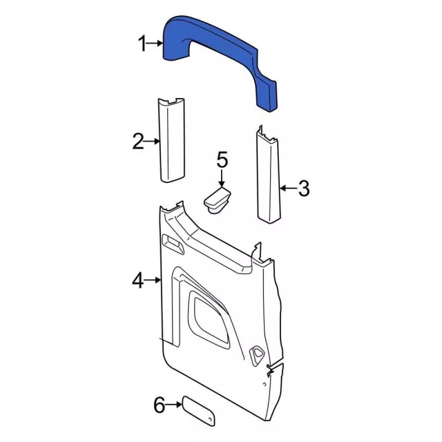 CK4Z61424B36AC - : Door Window Molding for Ford Image