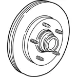 XL3Z1102AA - Brakes: Disc Brake Rotor for Ford: Expedition, F-150 | Lincoln: Navigator Image
