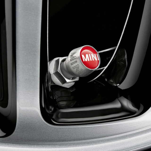 36122447403 - Wheels: Set of Valve Caps for Mini: Cooper, Cooper ALL4, Cooper C, Cooper S, Cooper S ALL4, Cooper SE, Cooper SE ALL4, Countryman S ALL4, Countryman SE ALL4, JCW, JCW ALL4, JCW Countryman ALL4, JCW GP Image image