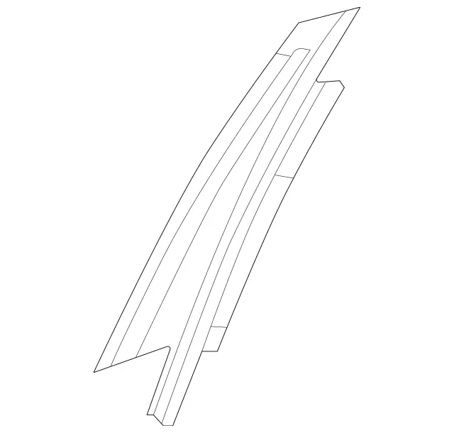 1676903500 - Rear Doors: Trim Molding for Mercedes-Benz: GLE350, GLE450e, GLE580, GLS450, GLS580, GLS63 AMG, Maybach GLS600 Image image