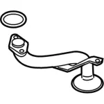 DG1Z6622A - Engine: Inlet Tube for Ford: Edge, Explorer, Flex, Mustang, Police Interceptor Sedan, Police Interceptor Utility, Taurus | Lincoln: Continental, MKS, MKT, MKX, MKZ Image