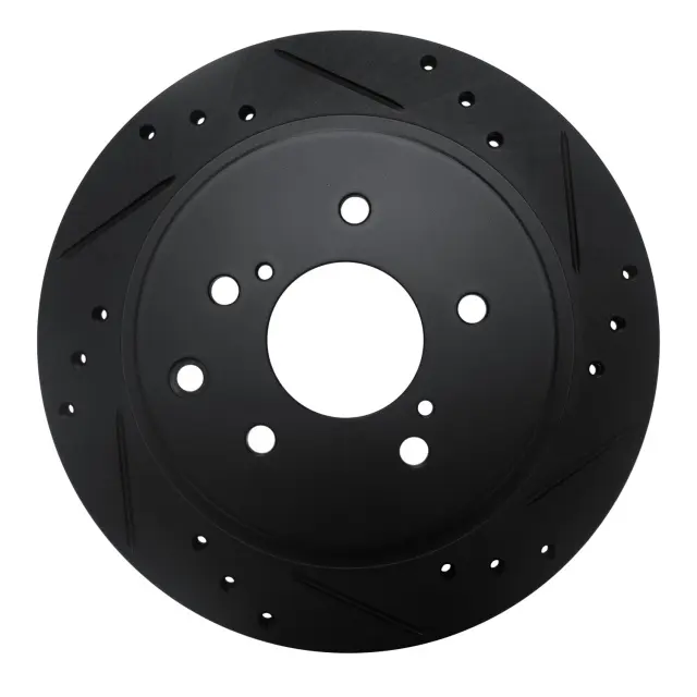63367034R - : DFC Brake Rotor - Drilled and Slotted - Black for DYNAMIC FRICTION Image